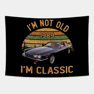 Jaguar XJS 1989 I'm not old I'm classic Tapestry