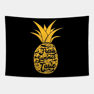 Retro Pineapple Summer Tapestry