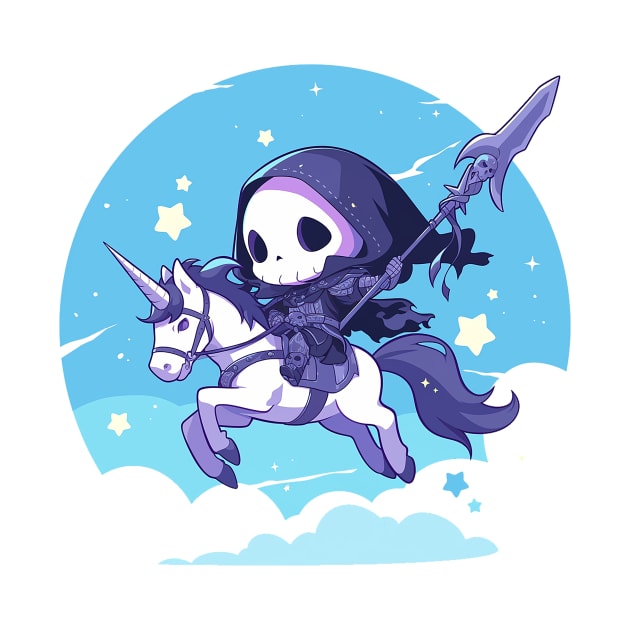 reaper on unicorn by Stephanie Francoeur Art