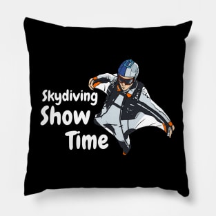 skydiving show time Pillow