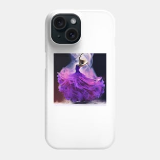 Violet Swirls and Twirls Phone Case