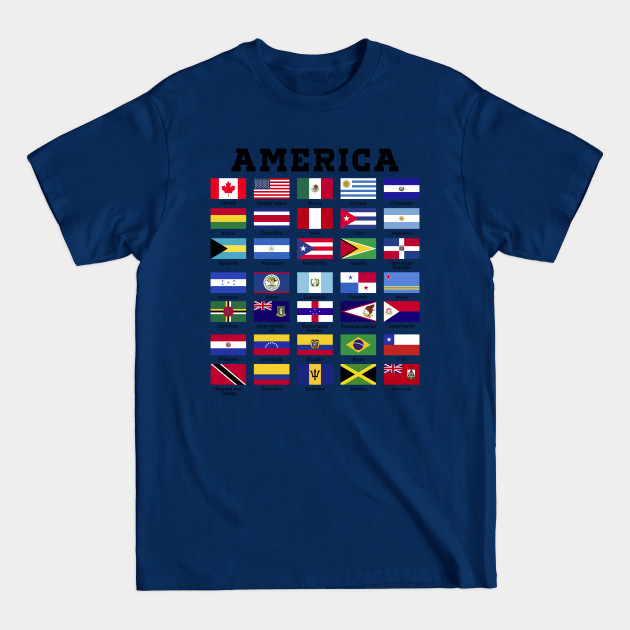 Discover Flags of America - Flags Of America - T-Shirt