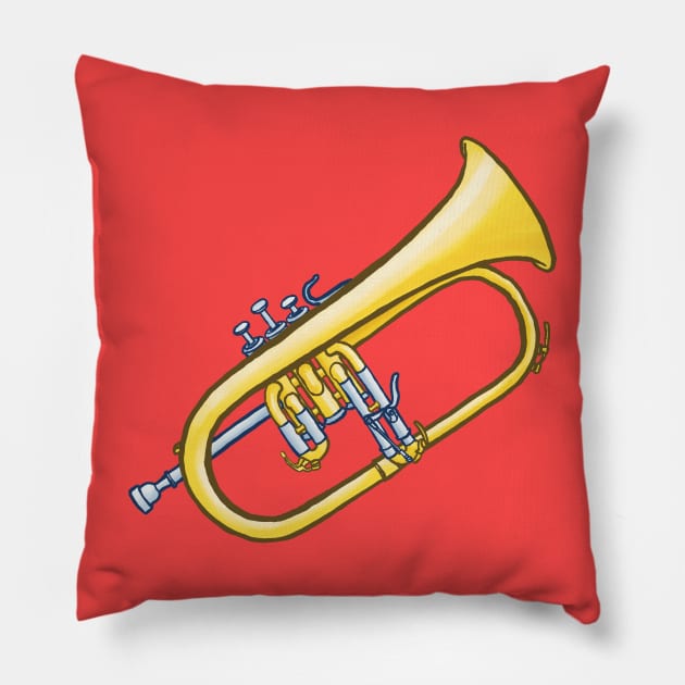 Flugelhorn Pillow by ElectronicCloud