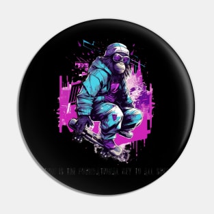 Cyberpunk gorilla Pin