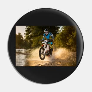 Enduro bike rider Pin