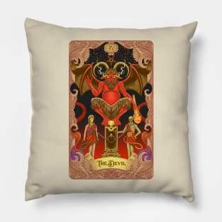 The Devil Tarot Card Pillow