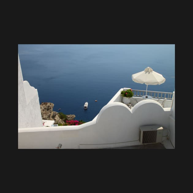 Balcony Oia, Santorini, Greek Islands by Carole-Anne