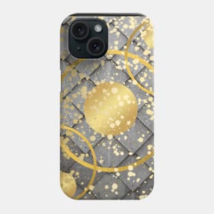 Geometric Golden Circle Abstract Phone Case