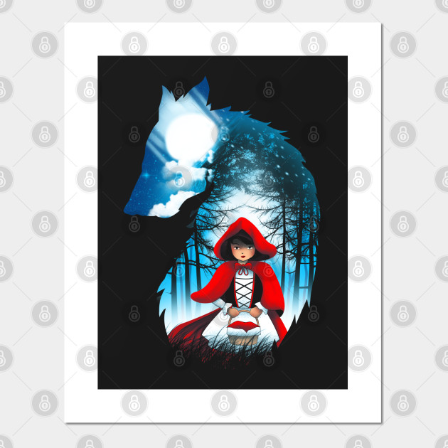 Red Hood Wolf Little Red Riding Hood Posters And Art Prints Teepublic