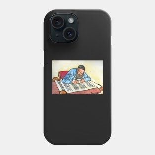 Sofer painting on silk Phone Case