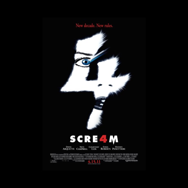 Scream 4 Movie Poster by petersarkozi82@gmail.com