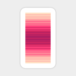 Peach and Pink Gradient Stripes Magnet