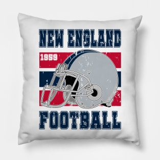 New England Retro Football Pillow