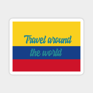 Travel Around the World - Colombia Magnet