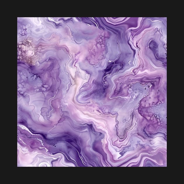 Pastel Purple Marble by VirtualArtGuy