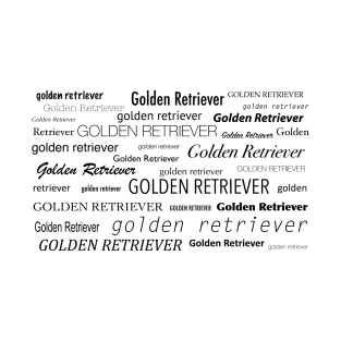 Golden Retriever Word Cloud T-Shirt