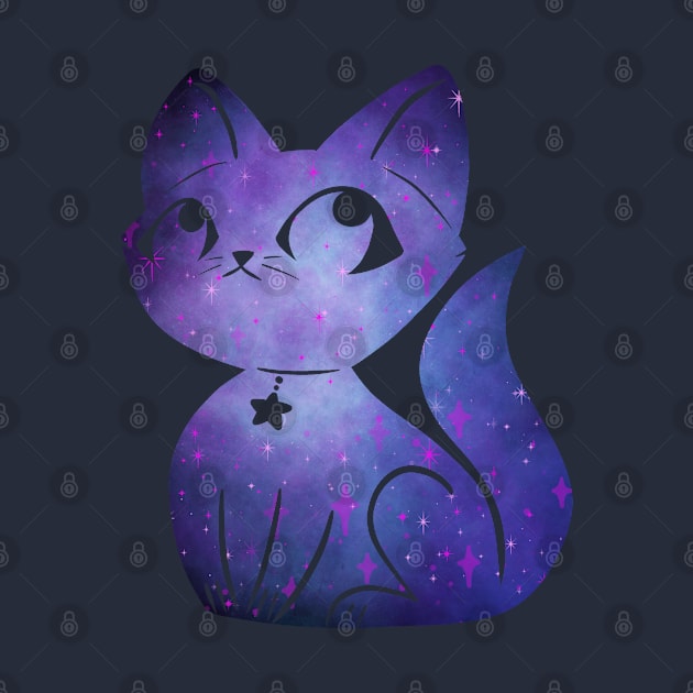 Stars space Cat by ArtsyRoseBoba