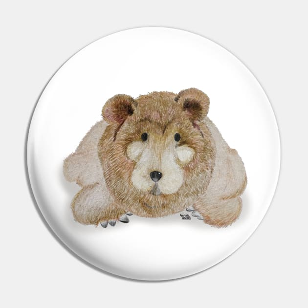 Brown bear Pin by Aurealis