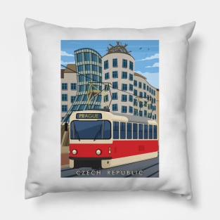 The Prague tramway Czech Republic Pillow