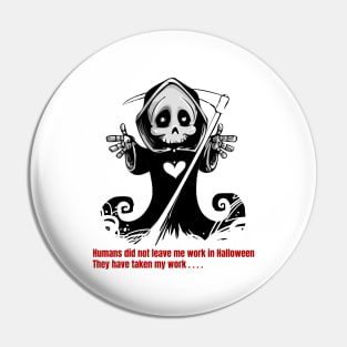 Funny Halloween ghost Pin