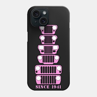 Jeep Grills Pink Logo Phone Case