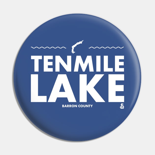 Barron County, Wisconsin - Tenmile Lake Pin by LakesideGear