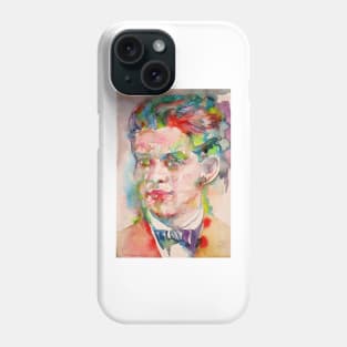 FEDERICO GARCIA LORCA - watercolor portrait .1 Phone Case