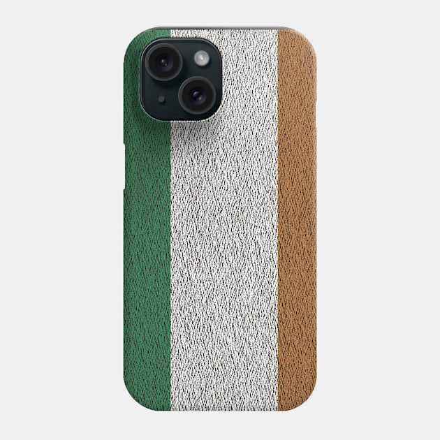 Textured Irish Flag Phone Case by Eric03091978