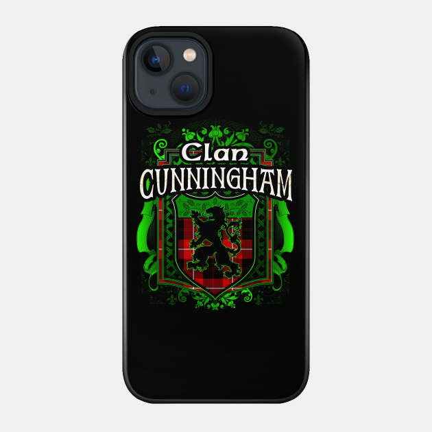 Clan Cunningham Tartan Lion - Scottish Tartan - Phone Case