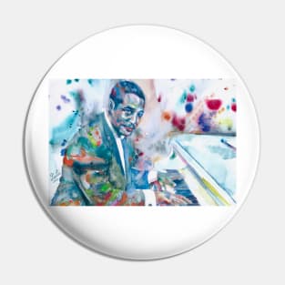 DUKE ELLINGTON watercolor portrait Pin