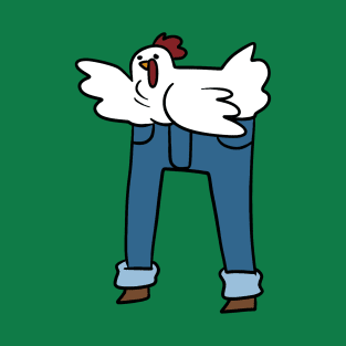 Funny Chicken Wearing Pants T-Shirt