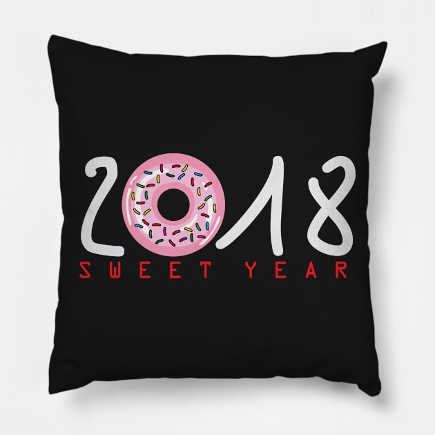 2018 is Sweet Year Pillow by AVEandLIA