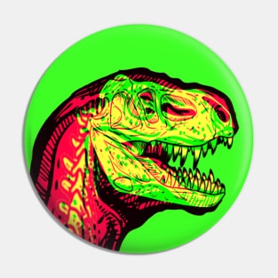 T-Rex Interactive Magenta&Green Filter T-Shirt By Red&Blue Pin