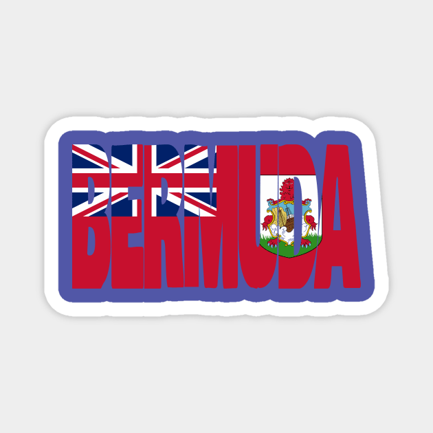 Bermuda flag stencil Magnet by Kuni Art