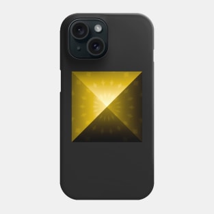 Sacred Geometry 3D Gold Pyramids Phone Case