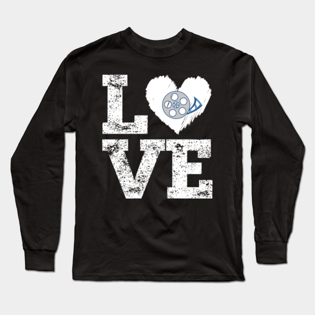 I Love Movies T-Shirt Gifts for Film Lovers, Students & Fans - Movie ...