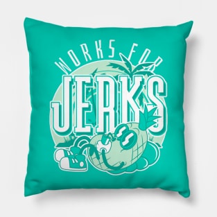 Work Jerk Washed Teal Mint Foam Pillow