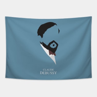 Claude Debussy - Minimalist Portrait Tapestry