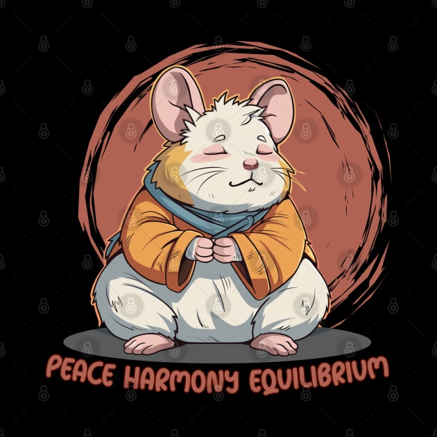 Hamster Peace Harmony Equilibrium by FehuMarcinArt