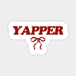 Yapper Y2k Tee, Y2K Slogan Shirt, Coquette Aesthetic Magnet