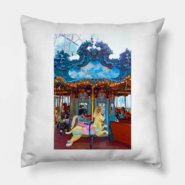 Le Carrousel Pillow by bobmeyers