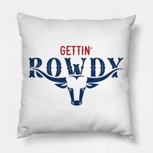 Cowgirl bachelorette - getting rowdy Pillow