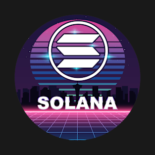 Vintage Retro digital Solana SOL crypto T-Shirt