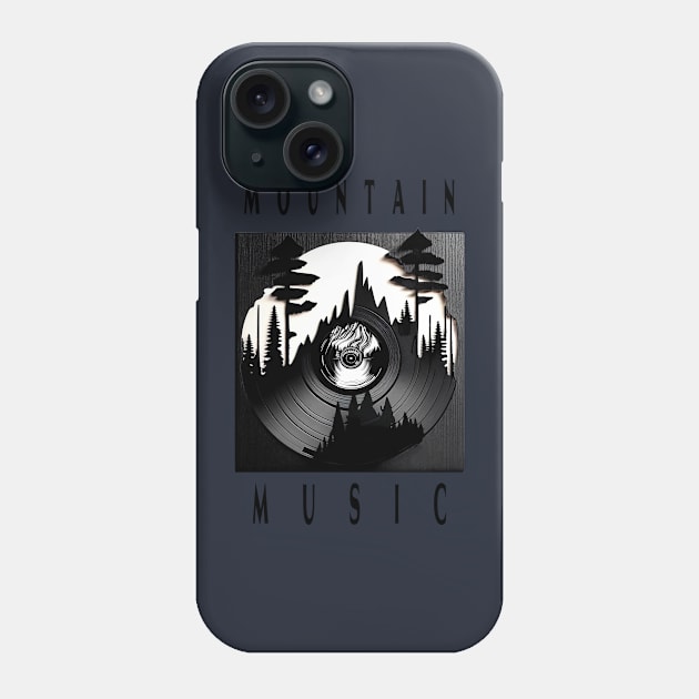 Mountain Music Vinyl Record Album Art Phone Case by Dstarj Creations