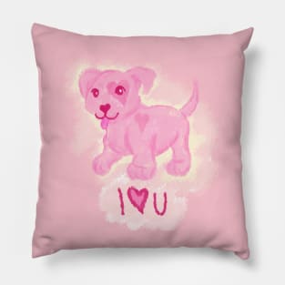 Pink Puppy Pillow