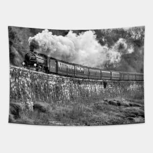 LNER B1 Mayflower - Black and White Tapestry