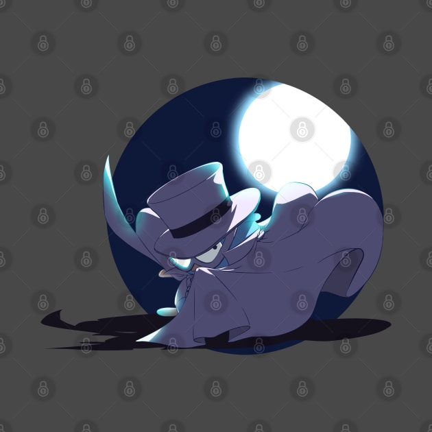 Golang White Thief under Moon light by clgtart