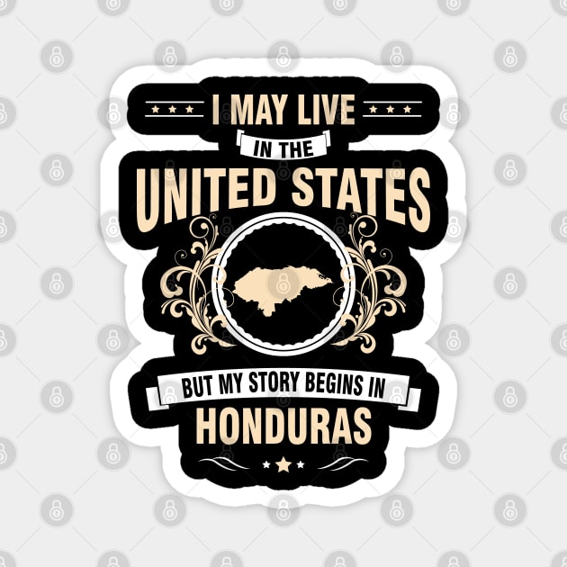 My story begins in Honduras. Magnet by Litho