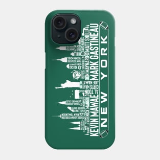 New York Football Team All Time Legends, New York City Skyline Phone Case