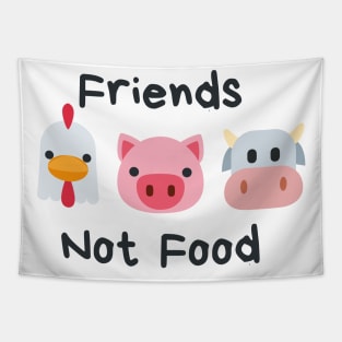 Friends Not Food Tapestry